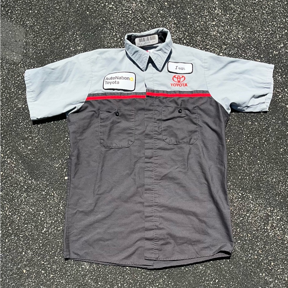 Red Kap | Toyota | Autonation | Mechanic | Work Shirt | Mens | Size Medium